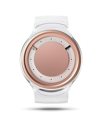 ZIIIRO EON Rose Gold Rosegold Damenuhr mit Acrylreif austauschbares Armband