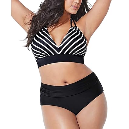 Bikini für Mollige,Covermason Damen Bikini-Set Push up Sexy Bandage Große Größe Brasilianisch Badebekleidung Abnehmbar Strand