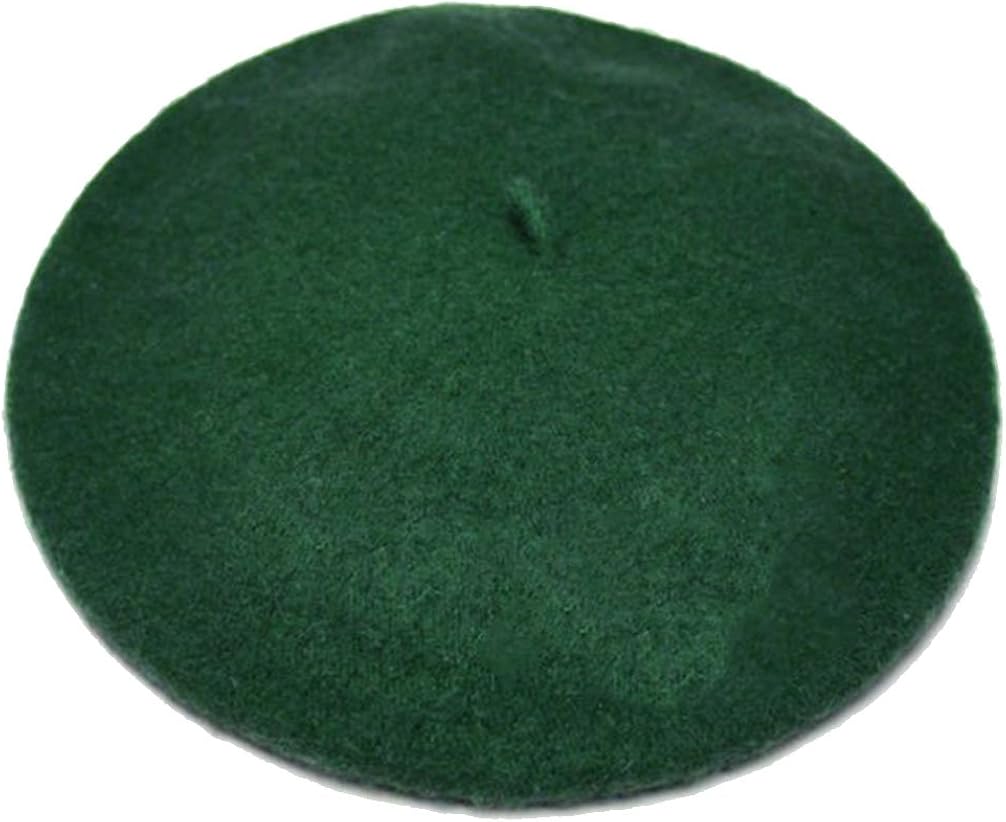 Women French Wool Beret Hats - Solid Color Classic Beanie Winter Cap(Royal Blue) at  Women’s Clothing store