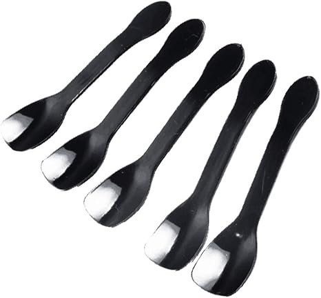 Amazon Co Jp Toymytoy スプーン 使い捨て 使い捨てスプーン アイスクリーム プラスチック 厚い 個包装 業務用 100本 黒 ホーム キッチン
