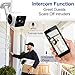 Luowice Wireless Security Camera Outdoor 1080P WiFi IP Camera with Intercom Function HD Surveillance Camera 100ft Night Vision and Built-in 64G Micro SD Card IP66 Waterproof