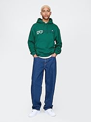 GAP mens Logo Fleece Hoodie Balsam Tree XL