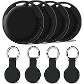 KTTGO Air Tracker Tags-4Pack, Smart Bluetooth Tracker Tag, Works with Apple Find My APP (iOS Only), Keys Finder and Item Locator for Luggage, Backpack, Suitcase, Pets and more, Waterproof Tracking Tag