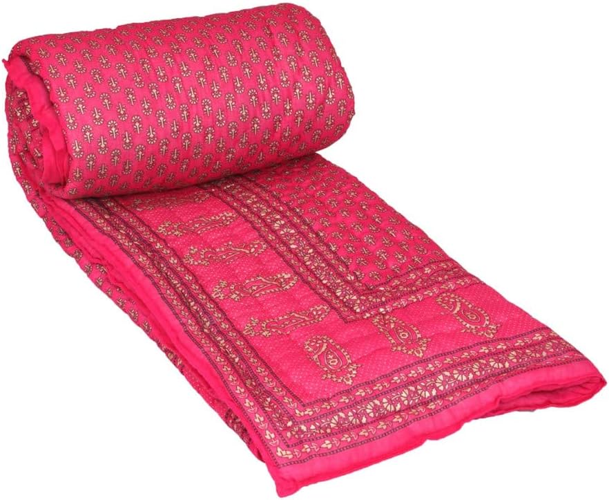 Buy CHHAARODIYA Jaipuri Rajai Traditional Shade Double Bed Cotton AC