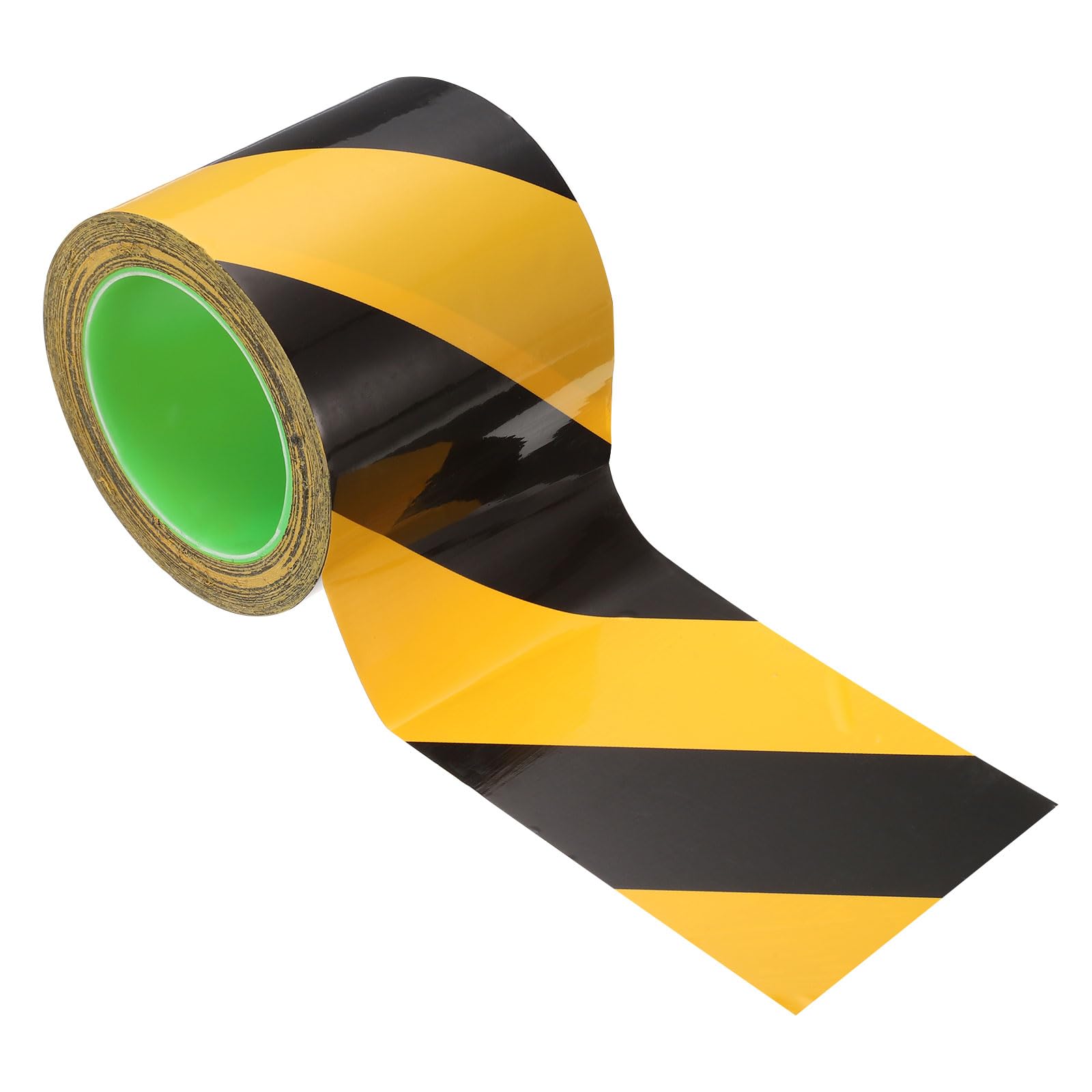 PATIKIL Safety Caution Tape 33m x 100mm, Safety Warning Stripe Tape Floor Tape for Marking Floor Walls Stair, Black Yellow