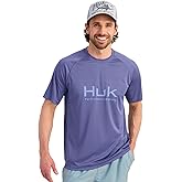 HUK Mens Pursuit Short Sleeve, Performance Shirt + Sun Protection