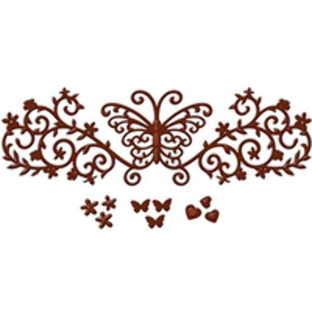 Spellbinders S4-437 Royal Flutter Die Template