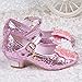 YING LAN Girl's Princess Cosplay Performance Shoes Sequins Wedding Party Dress Shoes Low Heeled Mary Jane
