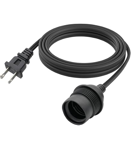 Lámpara Colgante Vintage Negra Con Enchufe - Cable 4.5 M
