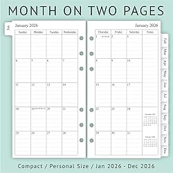 newestor 2026 Weekly & Monthly Planner
