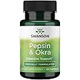 Swanson Okra Pepsin 90 Capsules