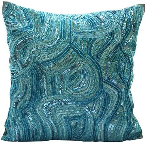 Amazon Com The Homecentric Handmade Blue Decorative Pillow Covers