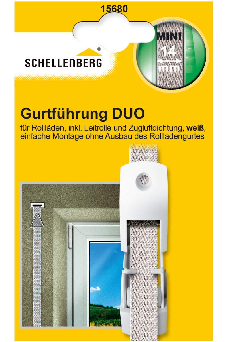 Schellenberg 15680 Duo Mini Belt Guide Inclusive Draft Gasket and Guide Pulley