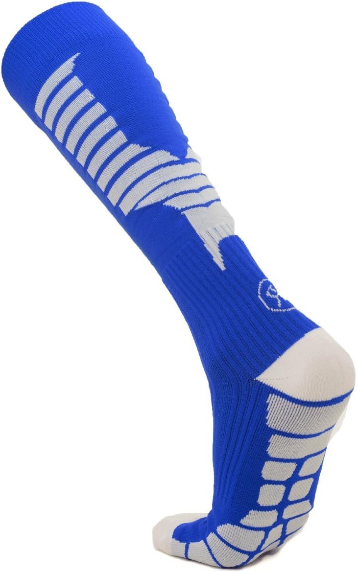 RadoKane Athletic Compression Socks Blue With White
