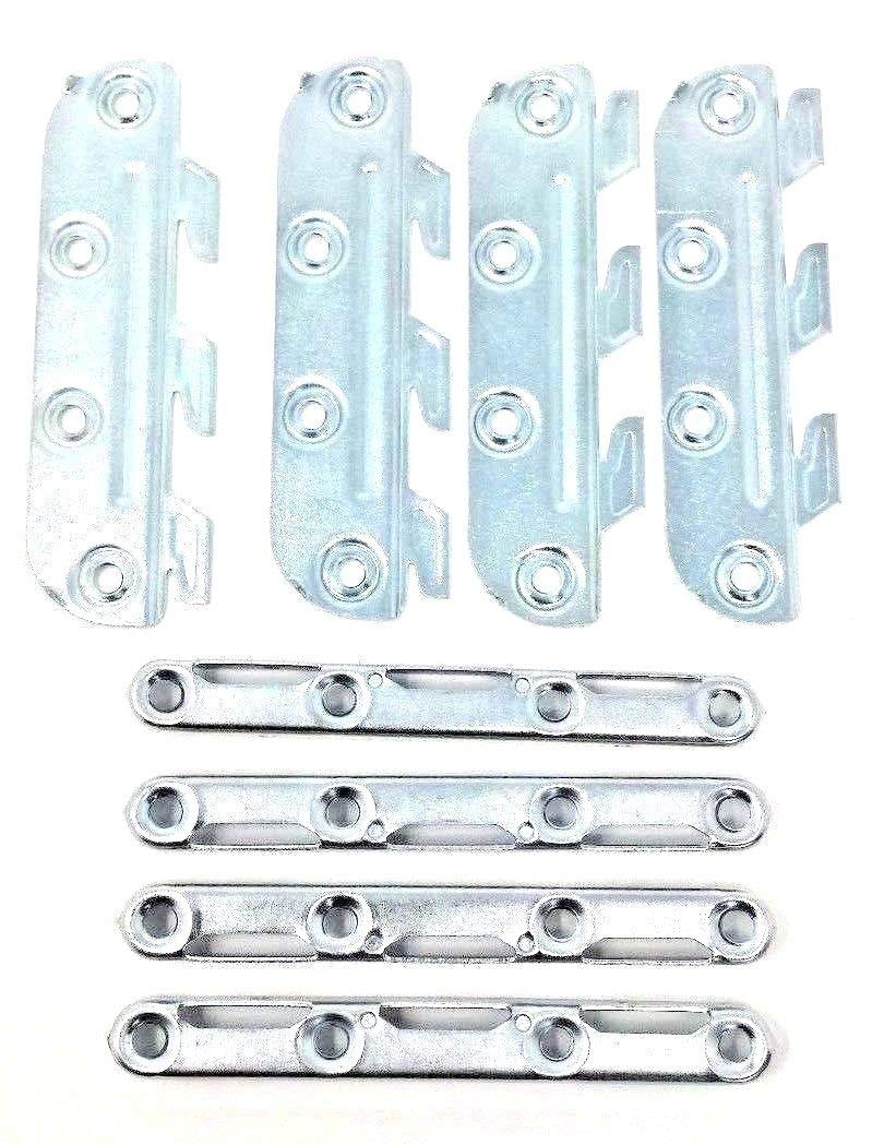 Celtic Woods Set of Bed fittings connectors brackets joiners replacement hook in, 130mm