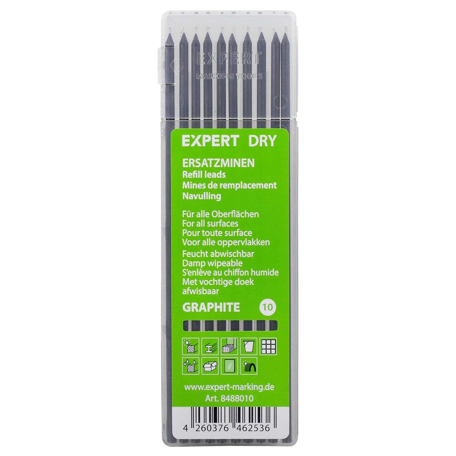 Eagle Expert Dry Refill Pack of 10 Refills, Graphite — image 1