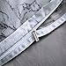 NTBED Marble Duvet Cover Sets Full Modern White Gray Quilt Cover with 2 Matching Pillow Shams Grey Microfiber Printed Bedding Set