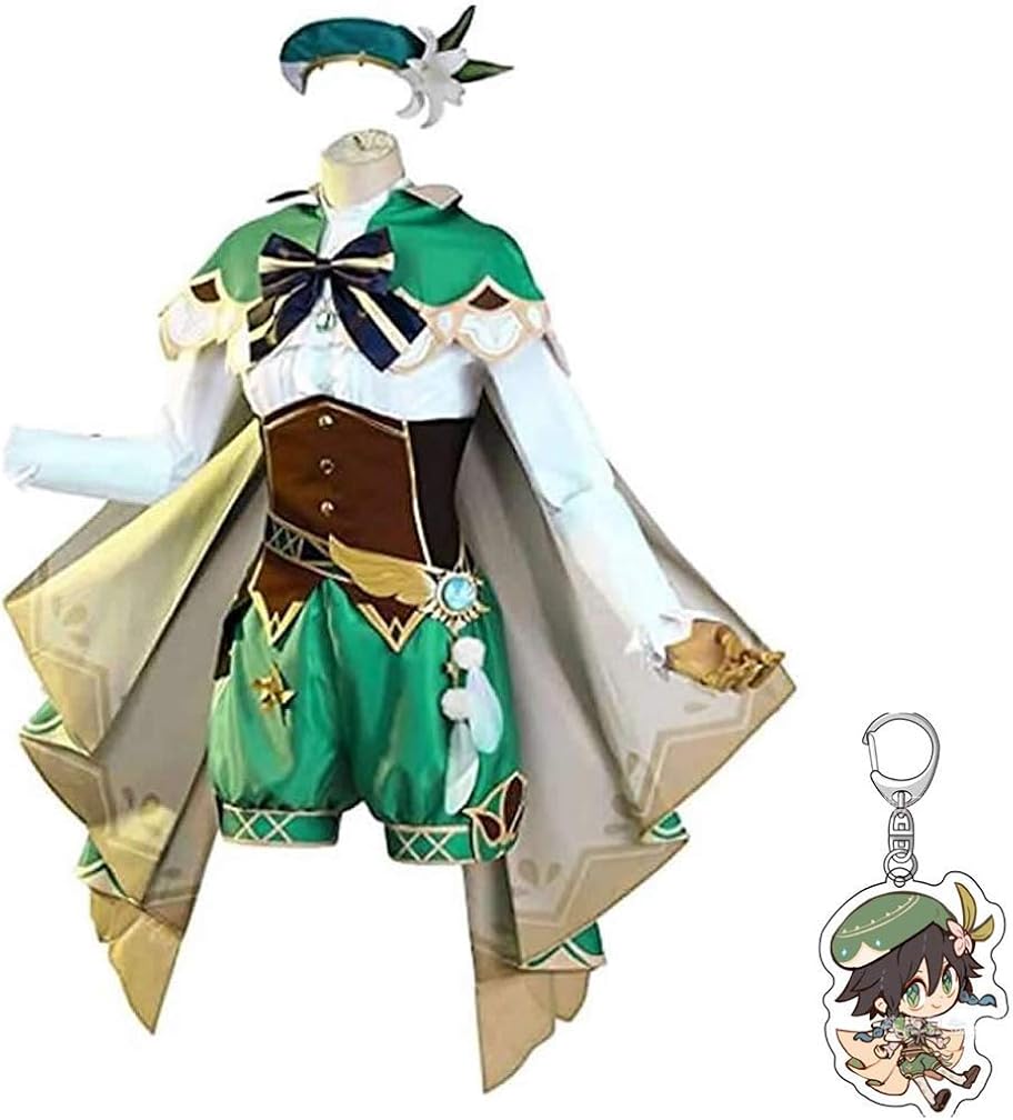 Amazon Com Genshin Impact Venti Cosplay Costume Suits Outfits Game Role Play Outfit Clothing genshin impact venti cosplay costume