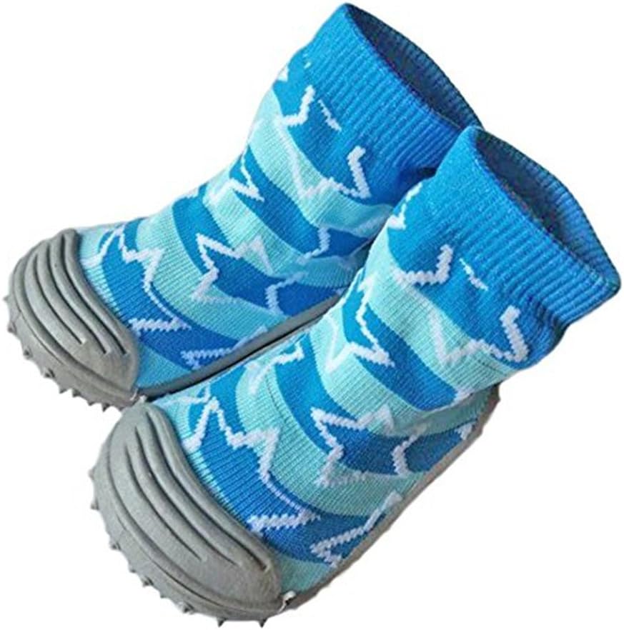 Children Non-slip Breathable Toddler Shoes Socks Baby Socks with Rubber Soles