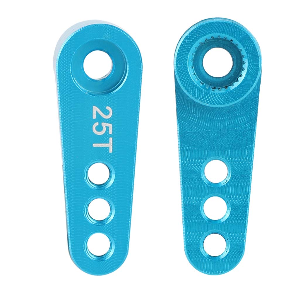 Lairun Steering Servo Arm Horn Parts, RC Half Arm Horn, 1.1Inch 28.5MM Lightwight 25T for Hsp 1/10 Truck Rc Model Toy RC Hobby Model Car(blue)