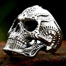 ZMY Home Skull Ring Stainless Steel Jewelry Biker