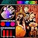 50 Pack 3D Halloween LED Glow Ring, Light Up Toys Glow in the Dark Birthday Halloween Party Favors Decorations Supplies for Kid Adults Flash Finger Rubber Ghost Pumpkin Skeleton LED Finger Lights