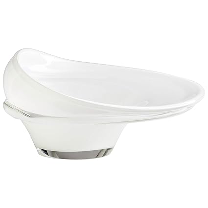 Amazon Com Zinc Decor Modern Flower Vase White Clear Decorative