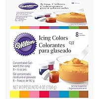 Wilton Icing Colors, 8-Count Icing Colors, (Packaging May vary)