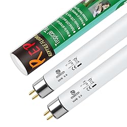 REPTI HOME T8 UVB Reptile Light 15W 5.0-2 Pack,UVA