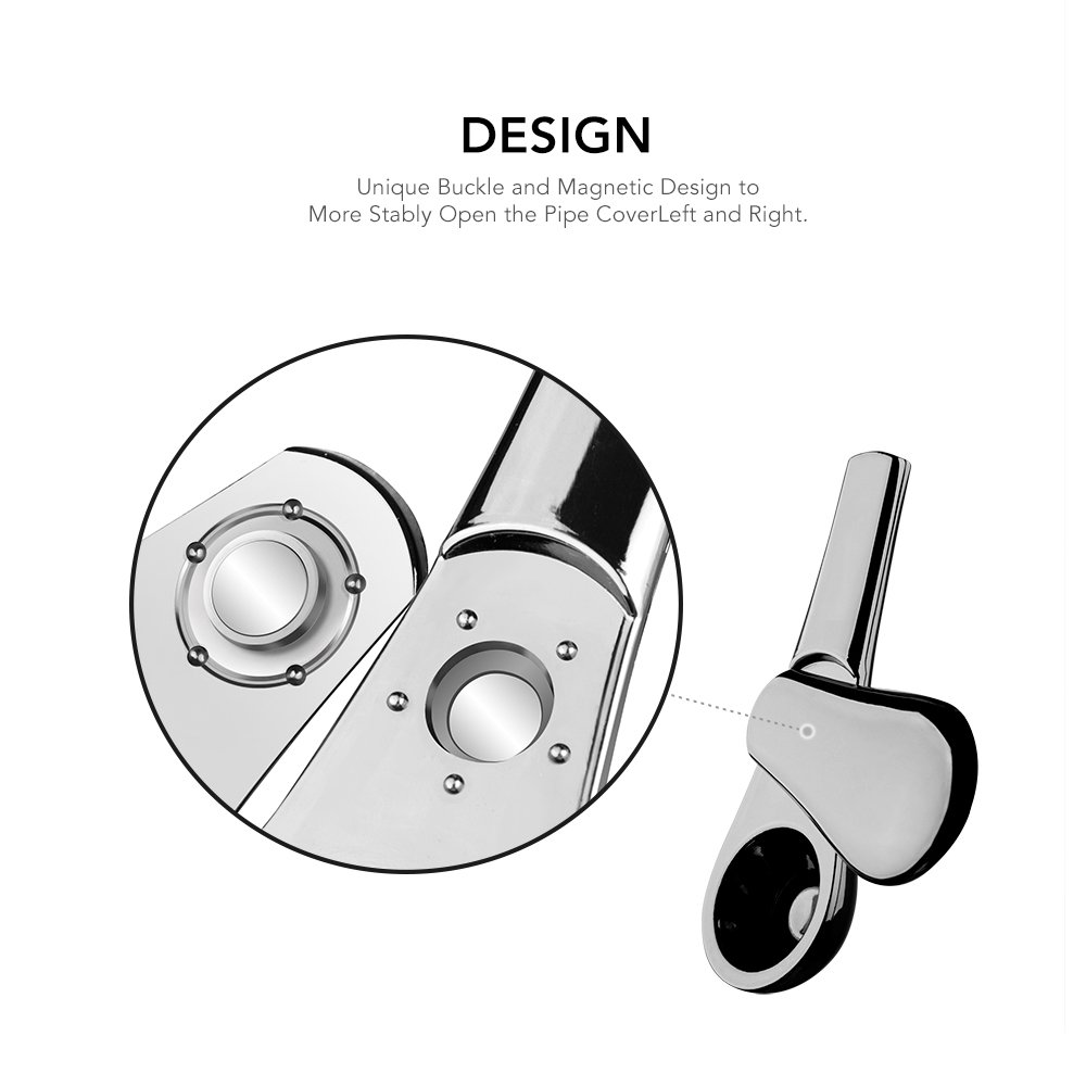 icxox 3.8 Inches Smoking Pipe (Space Gray)