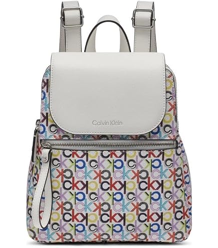 Calvin Klein Reyna Novelty Key Item Flap Backpack, Mandarin, One Size : Clothing, Shoes & Jewelry