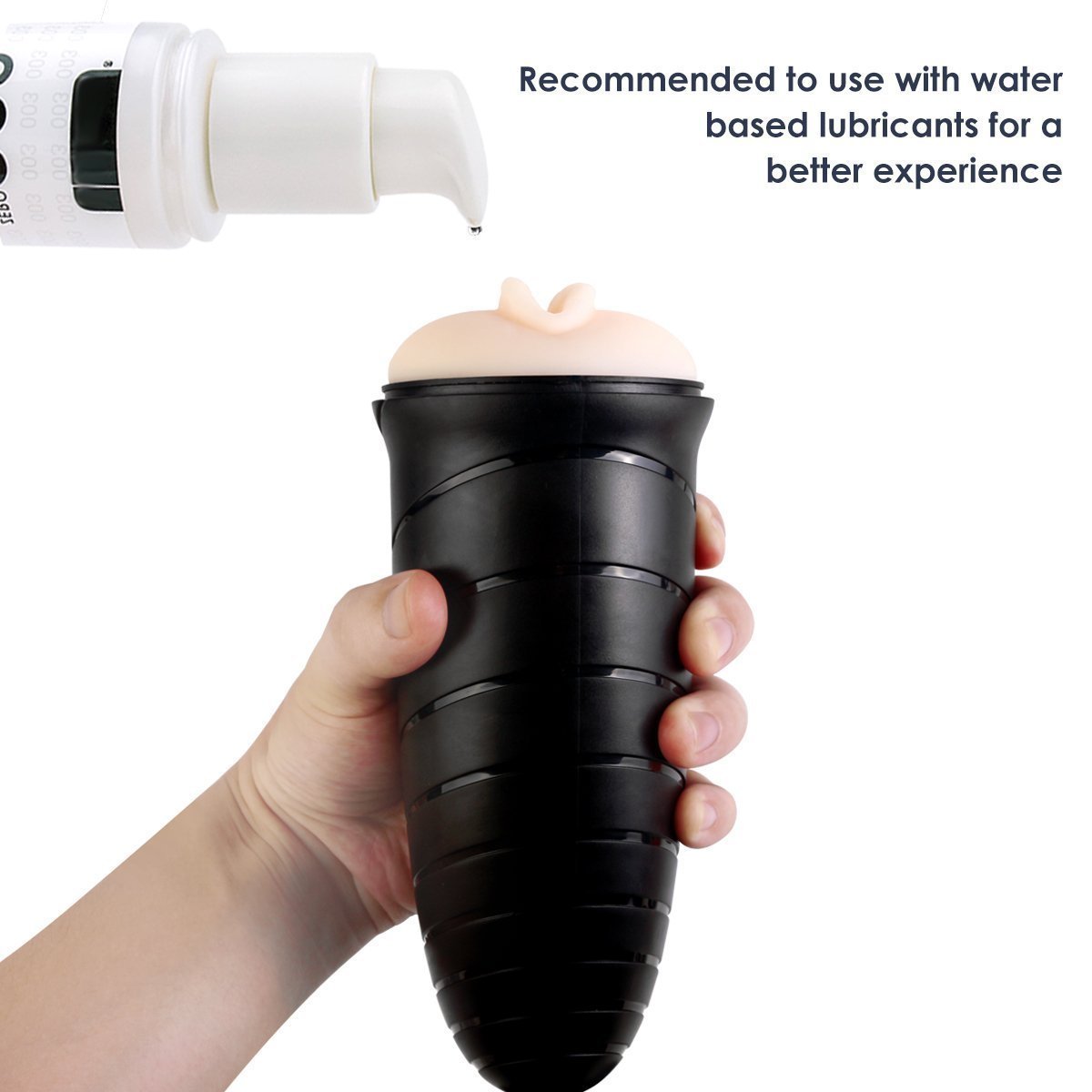 ZEMALIA Jessica Masturbateur Homme Masculin Vagin Mains Libres Built-in Réaliste Masturbation Coupe 135 °Avec Puissant Ventouse (promu)