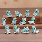 ICE ARMOR Hand Painted 2" H Mini Dragon Set Figurine Statue Sculpture Ornament Decoration Home/Room Decor Ideas for Housewarming, Holidays and Birthdays Great Collectible Addition
