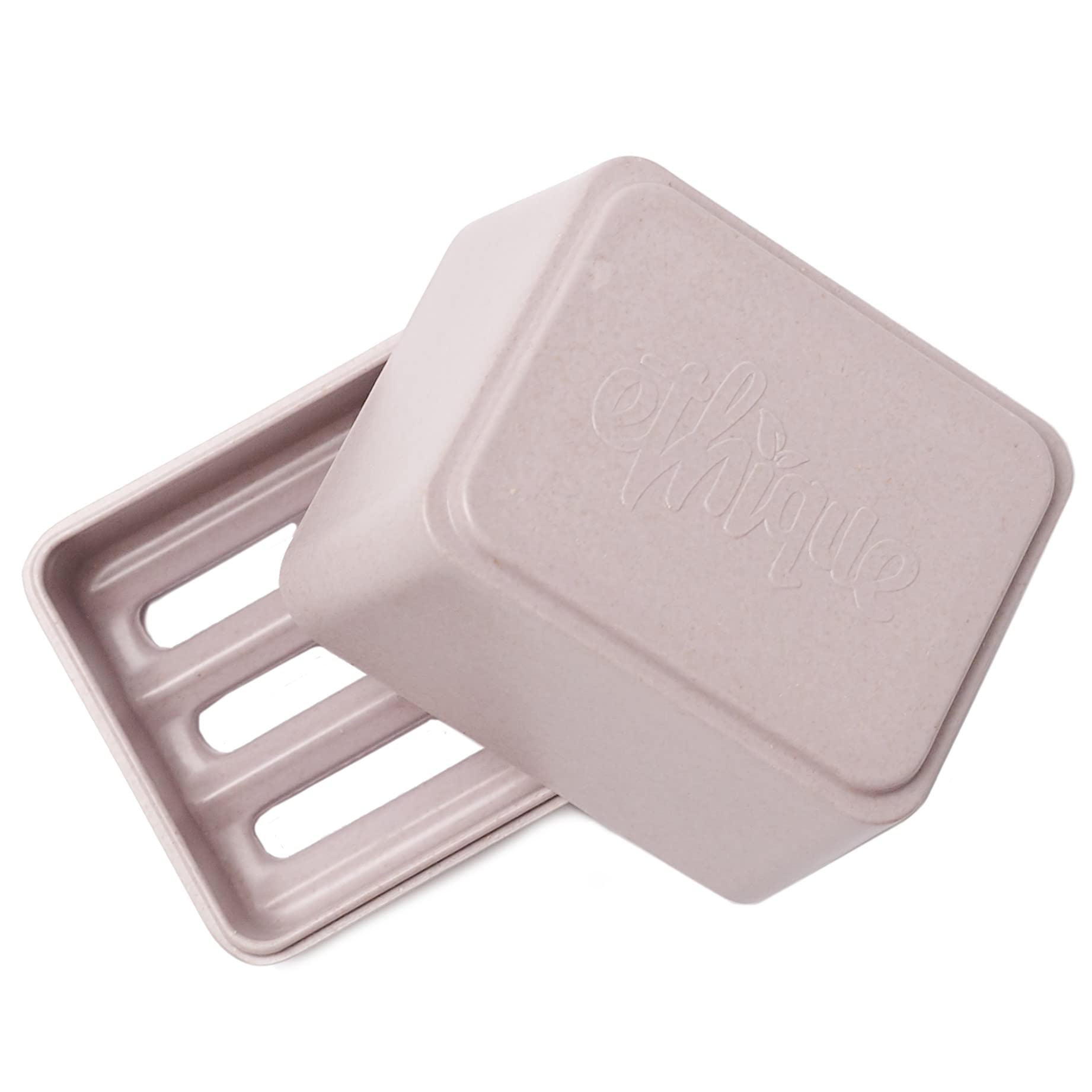 Ethique Bamboo and Cornstarch, Plastic-Free Shampoo and Conditioner Shower Container (Lilac,)