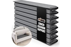GORILLA GRIP Heavy Duty Couch Cushion Support Board to Fix Sagging Sofas, 21.5 x 70 Sofa, Thick Plywood Boards Add Strong Seat Supports, Stays in Place, Replacement Stuffing Under Couches, Grey