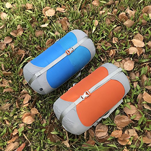 Jolmo Lander Sleeping Bag Compression Sacks Stuff Sacks Travel Storage Bag 4sizes×4colors (Orange, L/20L)