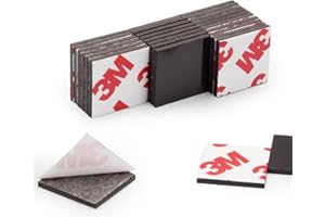CHUNNIAO Magnetic Squares with 3M Adhesive Backing(96 PCS Each 3/4" x 3/4"),Self Sticky Pre-Cut Magnet Tape Strip for Family Activities,Peel and Stick for Cards/Picture/Poster (80mil Magnet)
