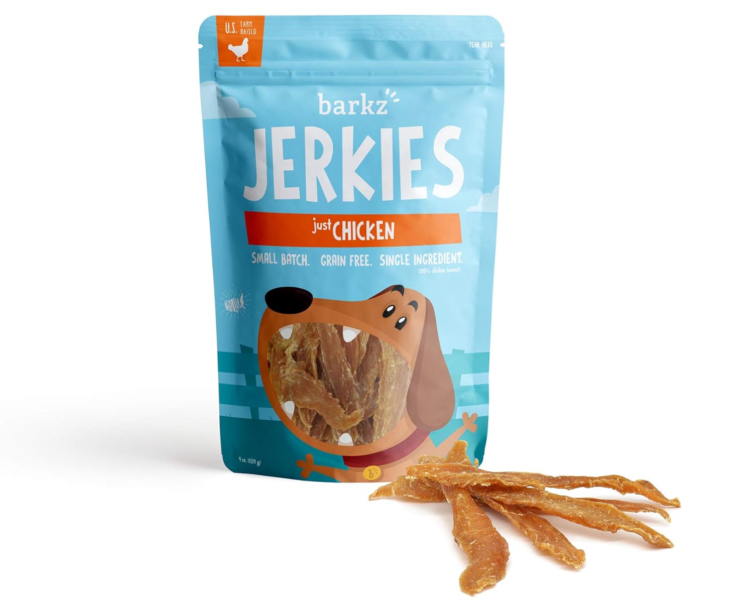 Barkz Jerkies Just Chicken (8 oz) SingleIngredient