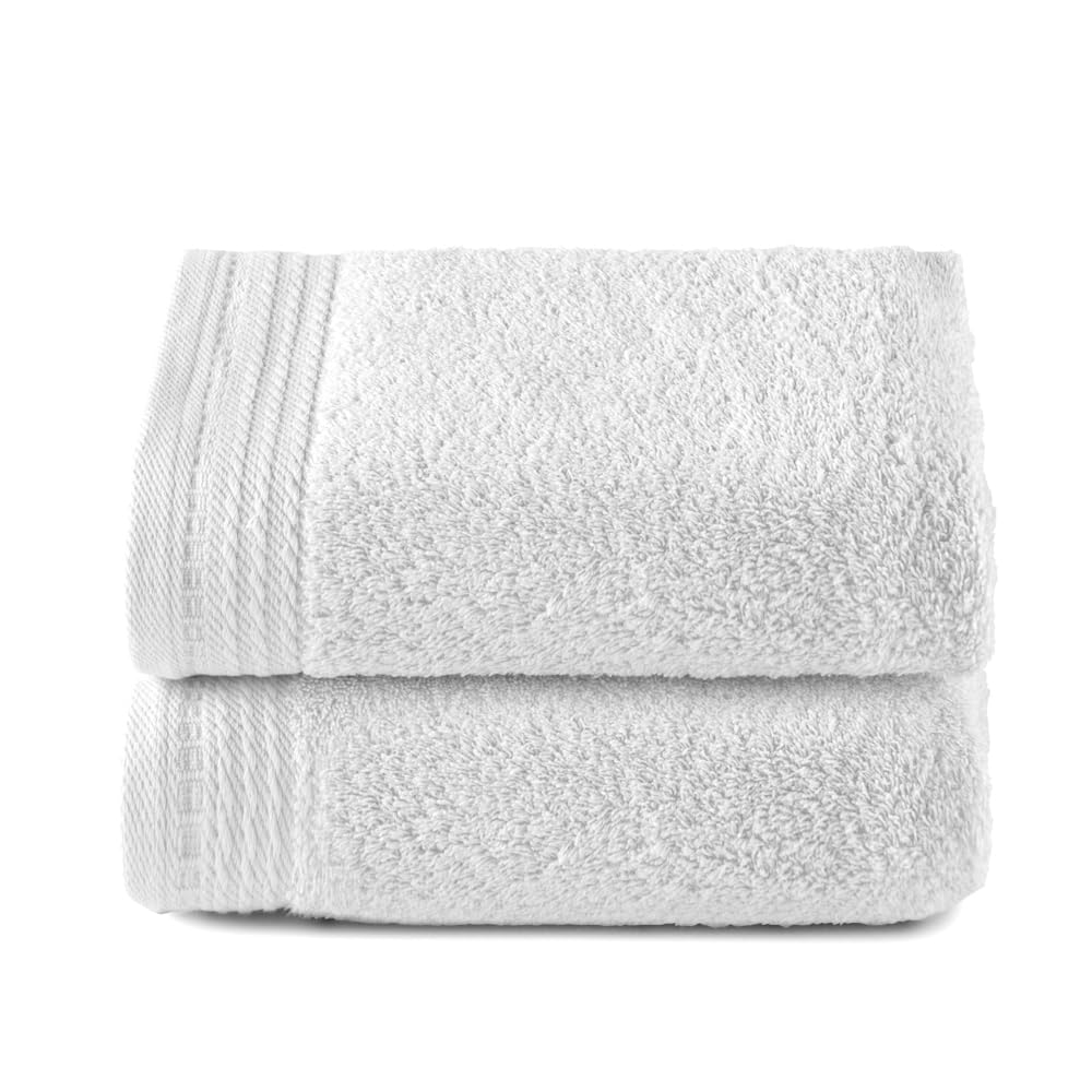 Top Towel - Premium - Large Bath Towels - Bath Towels -2 Hand Towels -50 x 100 cm - 100% Cotton - 600 g - White