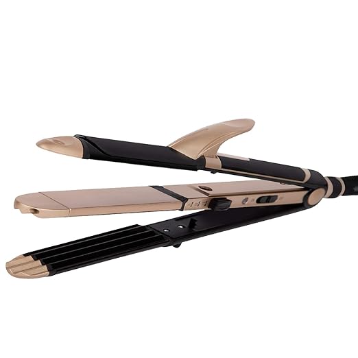 VEGA 3 in 1 Hair Styler Straightener, Curler and Crimper (VHSCC01), Black Amazon.in Health