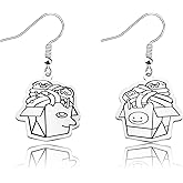 OKEYCH Cartoon Inspired Gift Cartoon Fan Earrings Jewelry Cosplay Merch