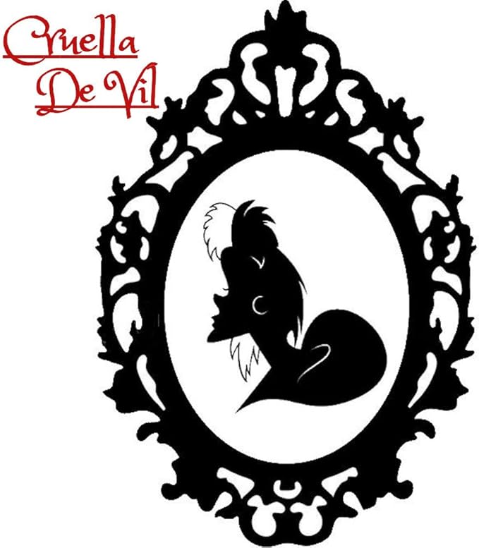 Disney Villain Schurke Portrait Halloween Gothic Sticker Aufkleber Evil
