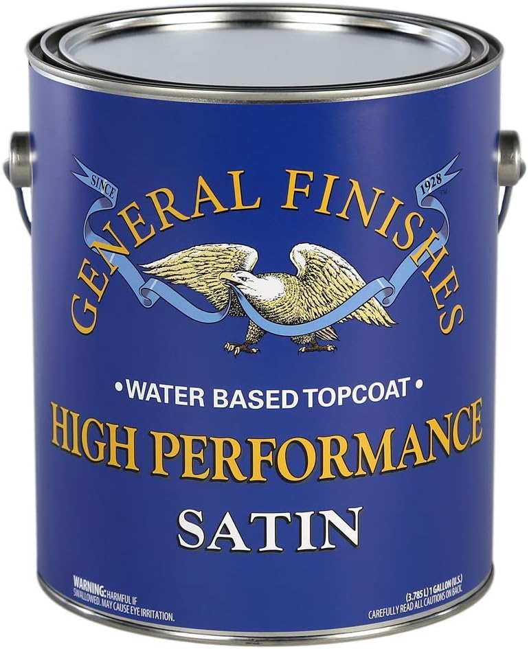 General Finishes High Performance Water Based Topcoat, 1 Gallon, Satin