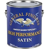 General Finishes High Performance Water Based Topcoat, 1 Gallon, Satin