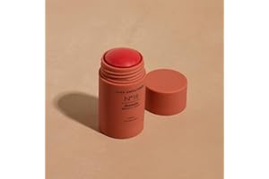 + Lux Unfiltered N°18 Illuminating Beauty Balm - Cream Blush Stick with Mango Butter - Buildable and Blendable Shimmer Blush Makeup Stick - Vegan & Cruelty Free - Chili (A Spicy Sheer Red)
