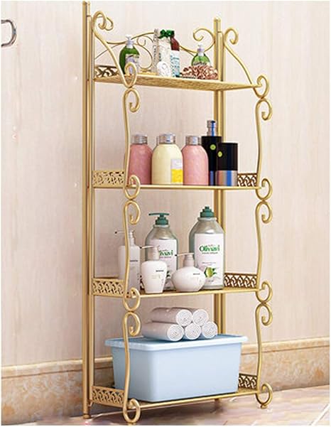 KOKOF Regal Boden zu Boden Mehrschichtiges Badezimmer WC