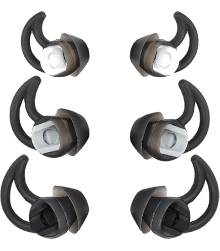 Bose Sport Earbuds StayHear Max eartip sizes comparison chart