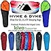 Hyke & Byke Snowmass 0 Degree Down Sleeping Bag for Backpacking, Ultralight Mummy Down Bag with Lightweight Compression Sack and Five (5) Color Options