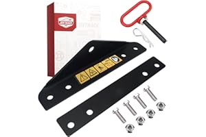 Joytrace 79108500 Heavy Duty Trailer Hitch Kit with Magnetic Hitch Pins & R-Clip - 500lbs Capacity Powder Coated Steel Compatible with Gravely ZT HD/Pro-Turn Z/ZX & Ariens Zenith Zero Turn Mowers