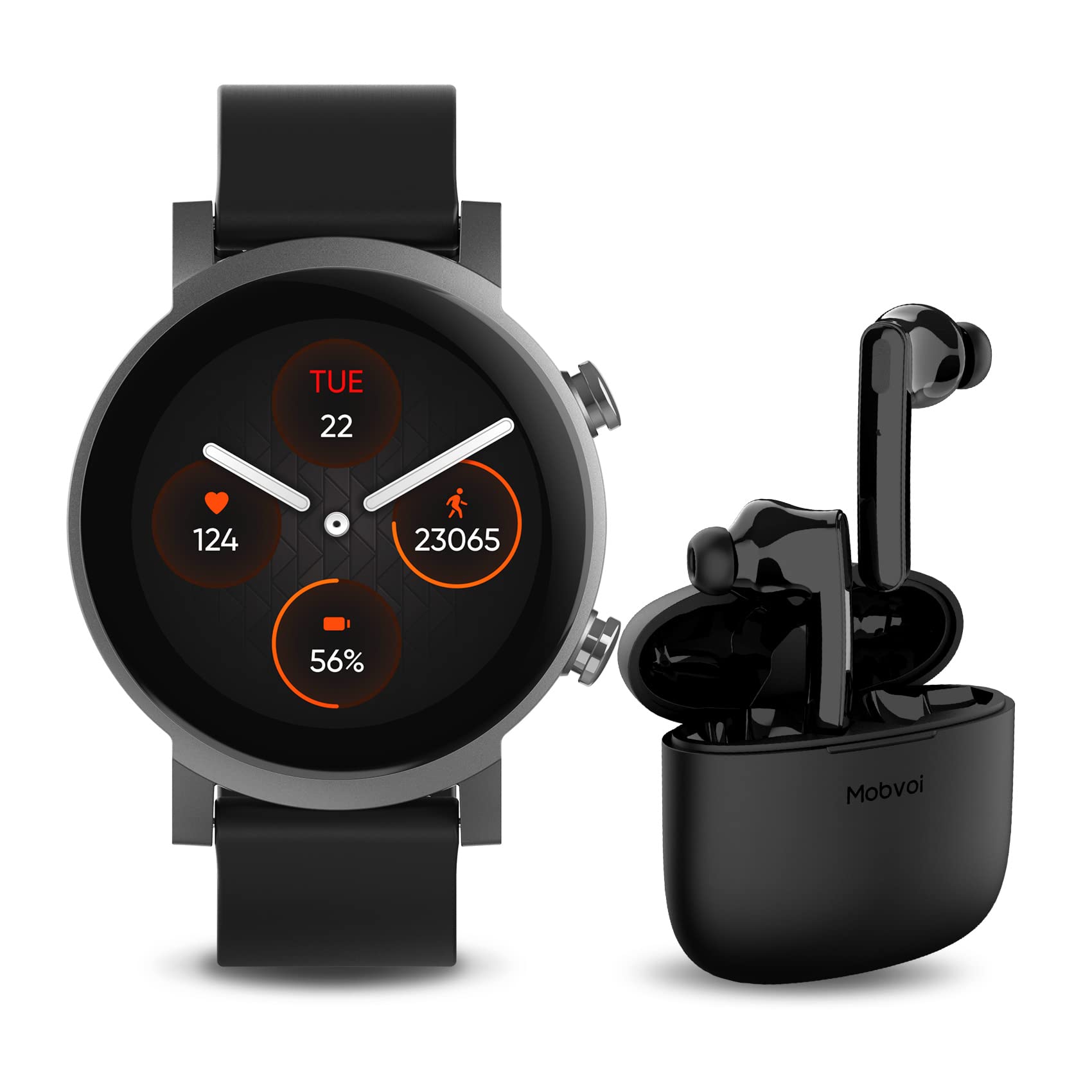 Ticwatch E3 Smart Watch Plus Mobvoi Earbuds ANC Black True
